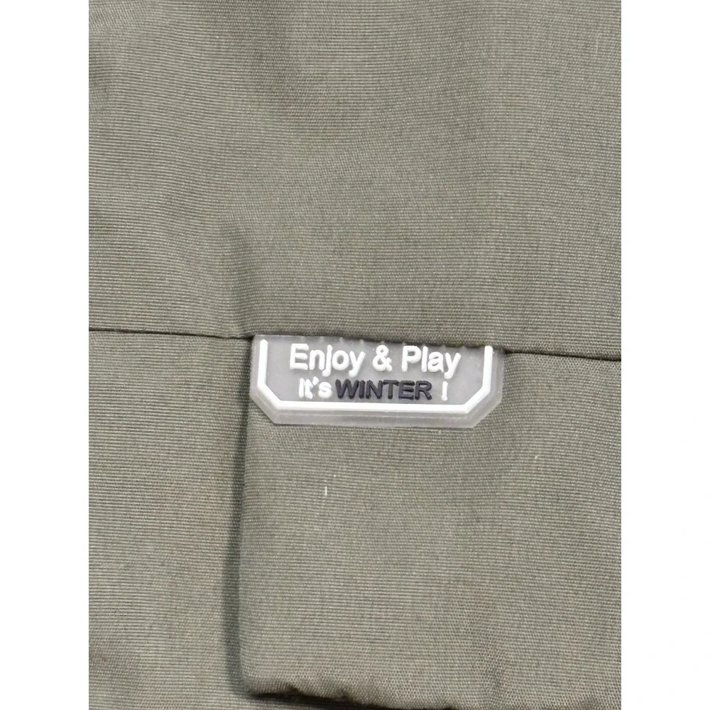 ZARA Baby Puffer Jacket Hooded Green 12-18 Months Winter Coat Snap Zip‎